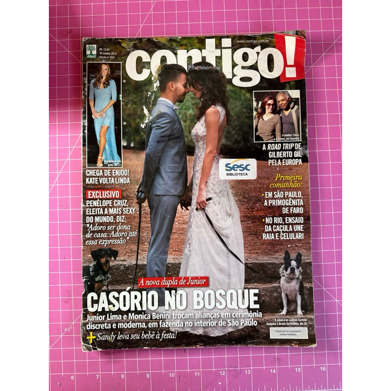 revista contigo casamento junior lima e monica benini