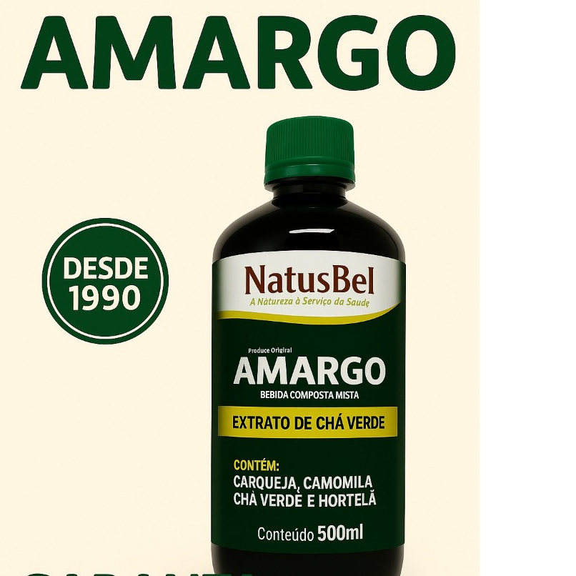 Amargo Original 500ml - Natusbel | Bem-Estar Natural em Oferta na Shopee