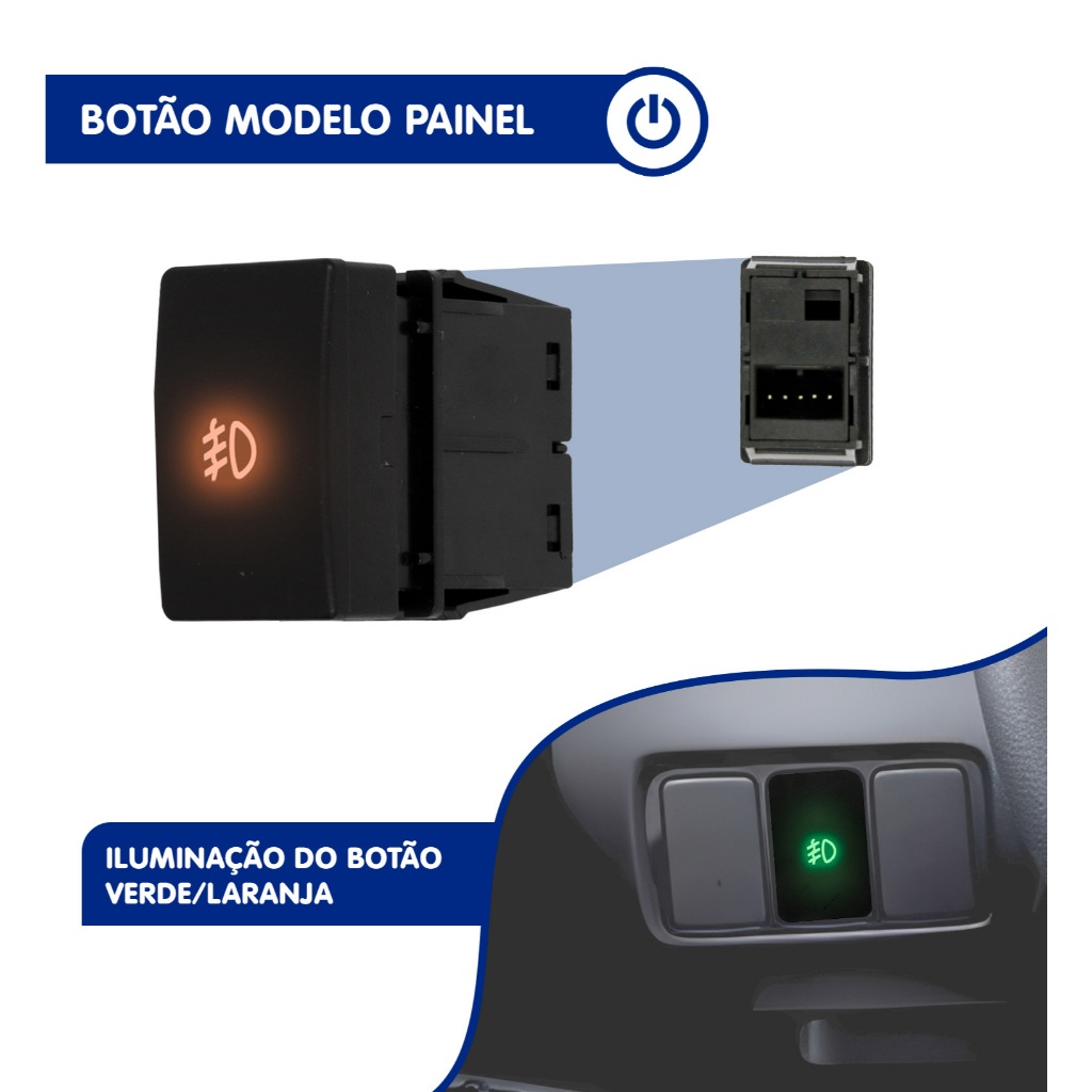 Kit Farol de Milha Neblina City 2012 2013 2014 2015 — imagem 2 de 2