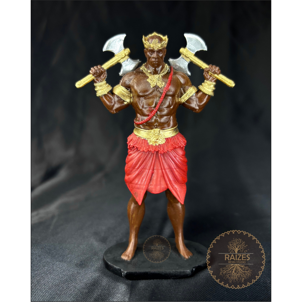 Estátua/Escultura Miniatura Imagem Xangô - em Impressão 3D Resina em Oferta na Shopee