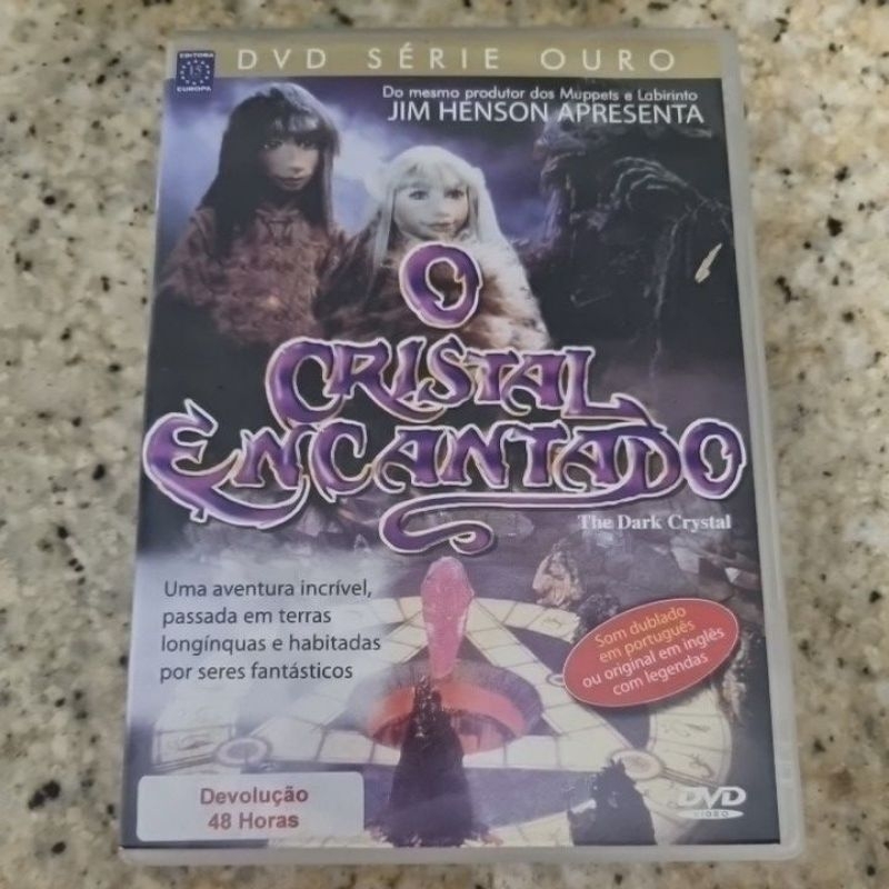 DVD 'O Cristal Encantado' Jim Henson (Leia a Descrição).