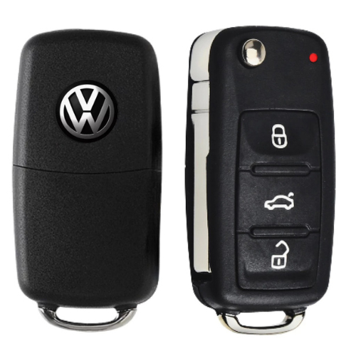 Capa Carcaça Chave Canivete Gol Fox Golf Up Jetta Voyage G6 Tiguan Vw Volkswagen 3 Botões e 2 Botões