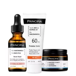 Principia Kit Uniformiza, Hidrata e Protege - FPS 60 Todo Tipo de Pele Dia/Noite