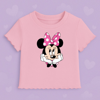 Blusinha Infantil Minnie Menina Canelada com Babado Premium Moda Juvenil em Oferta na Shopee