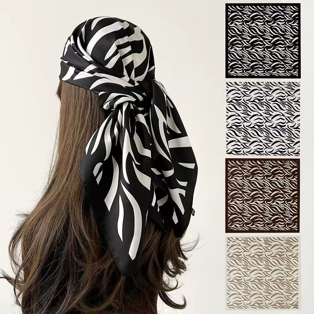 Lenço Feminino Cetim 90x90 Grande Estampado Vira Top Bandana para Cabelo e Bolsa Pronta Entrega em Oferta na Shopee