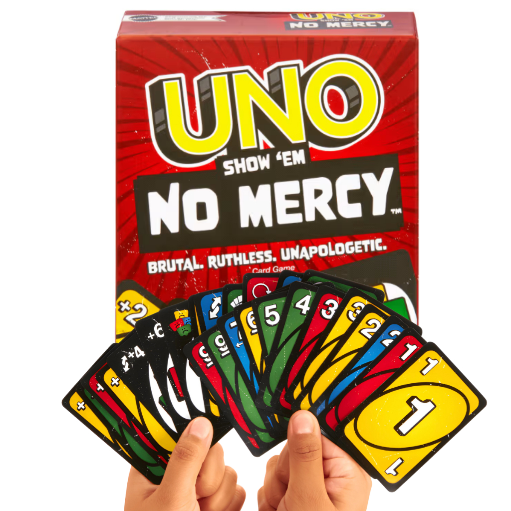 Jogo De Cartas Uno Show No Mercy Preto Copag Sem Piedade
