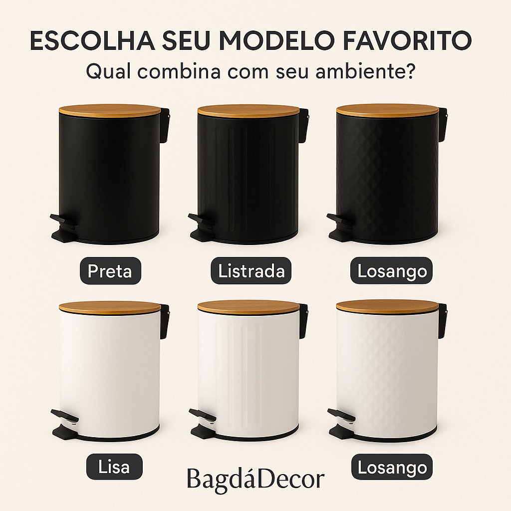 Lixeira de Cozinha com Design Moderno na Black Friday 2025 | BuscaProdutos