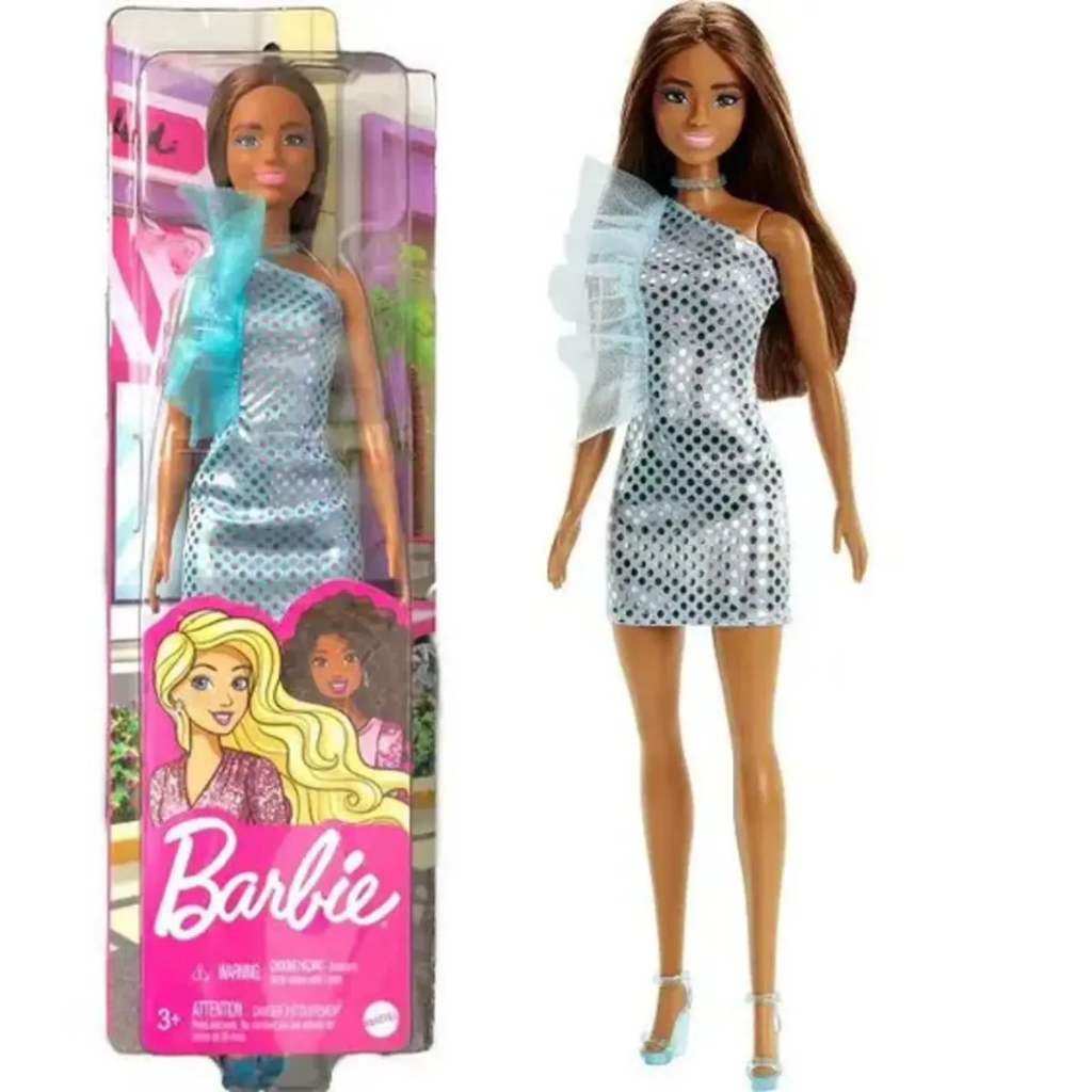 Boneca vestido Glliter Barbie Mattel
