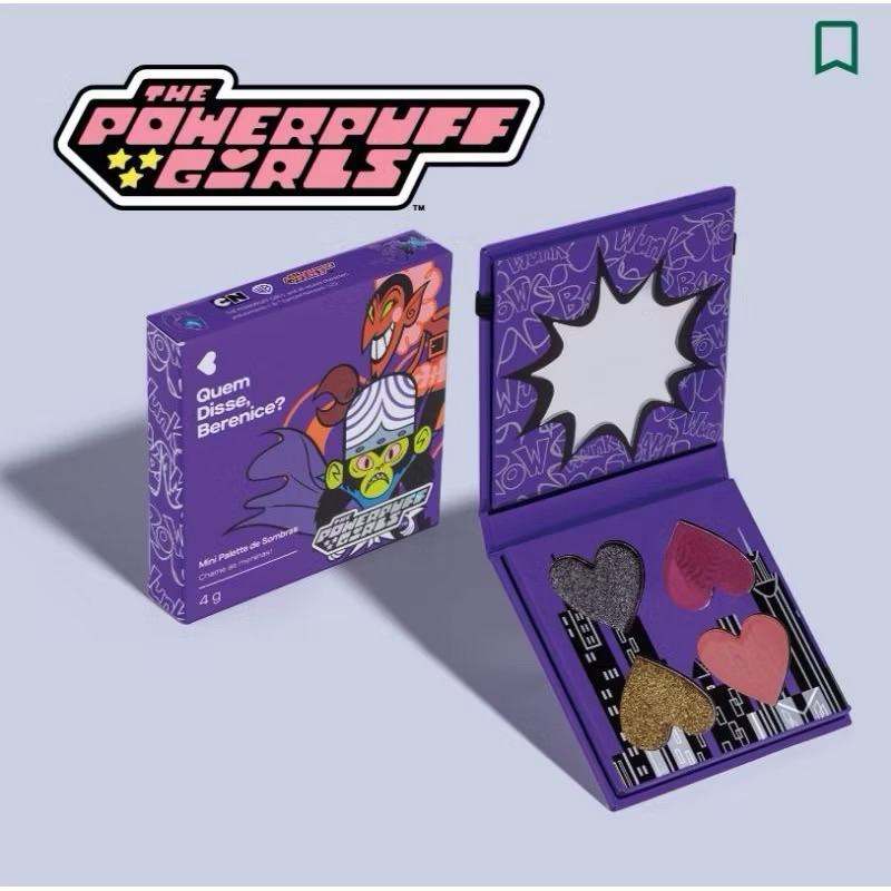 Mini Paleta De Sombras Chame As Meninas QDB As Meninas Super Poderosas 4g