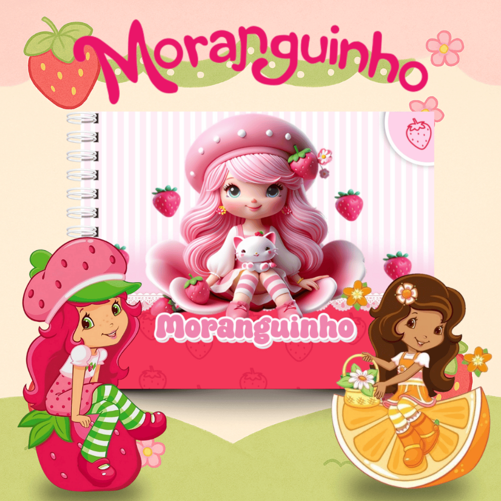 Produto Livro De Colorir Moranguinho Capa Dura 50 Folhas de 180g