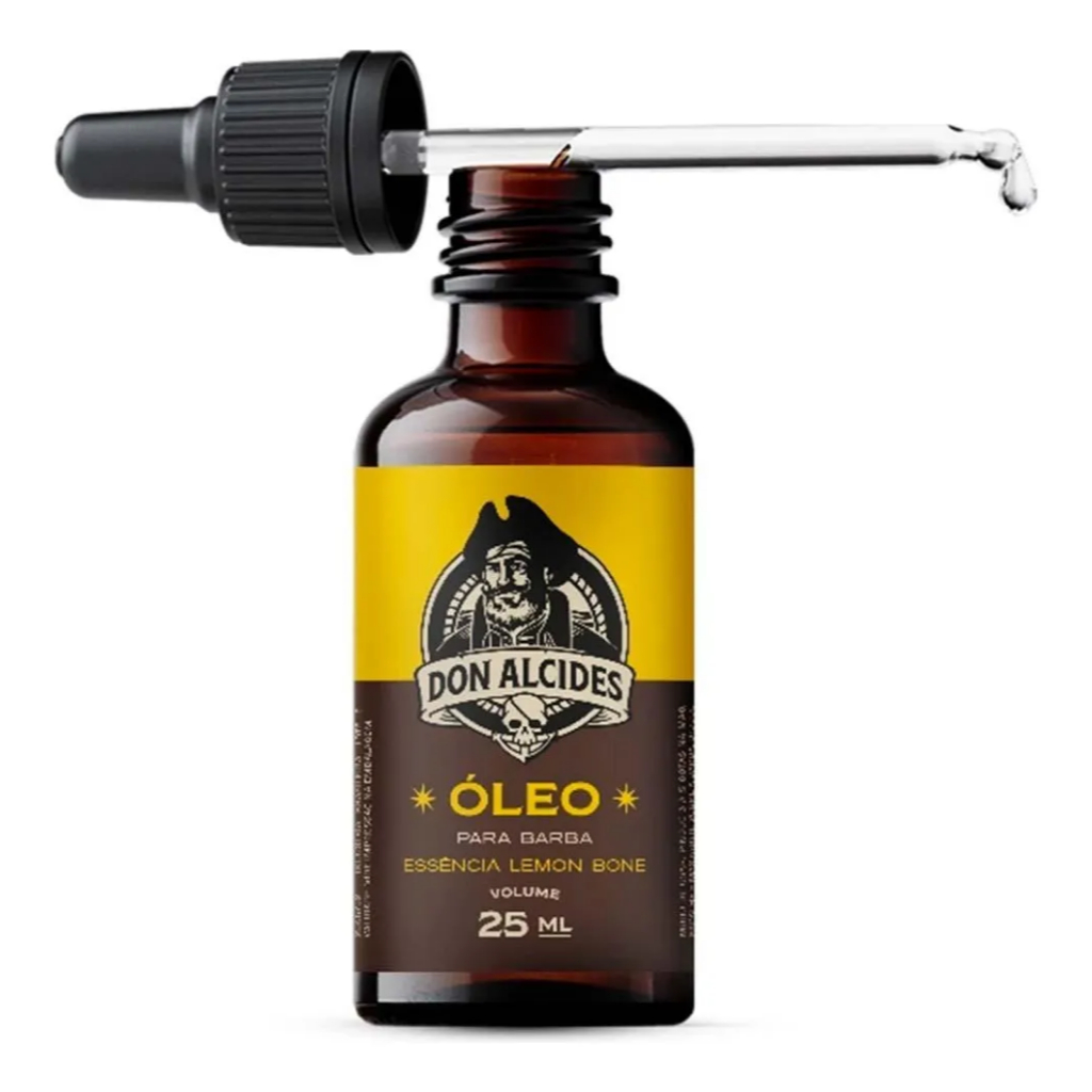 Óleo Para Barba Lemon Bone Profissional 25ml Don Alcides