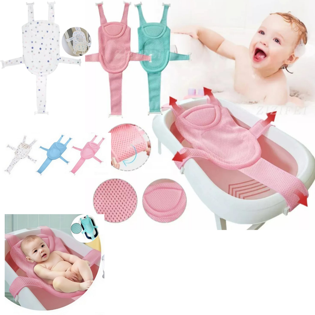 rede de proteção apoio para banho bebe banheira com trava de segurança em Oferta na Shopee
