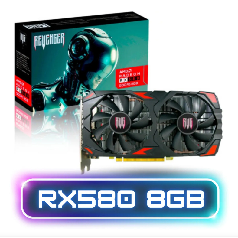 Placa De Vídeo Amd Radeon Rx580 2048sp 8gb Gddr5 DirectX12 OpenGL4.6