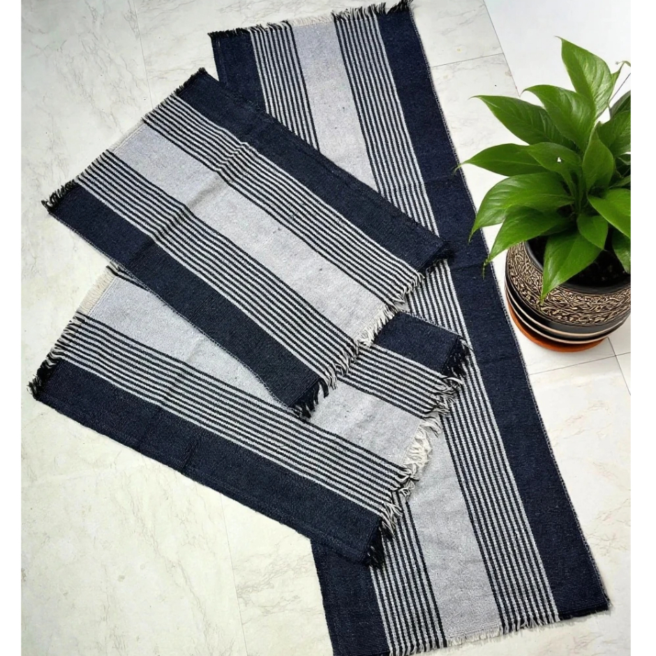 Jogo Passadeira Tapete Para Cozinha Kit 3 Peças Rústico Tecido Algodão Antiderrapante Casa Decorada Custo benefício em Oferta na Shopee