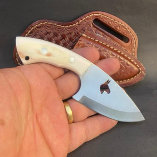 Faca Faquinha  Campeira Muladeiro com bainha em couro Legitimo  para castração e churrasco pescaria em Oferta na Shopee