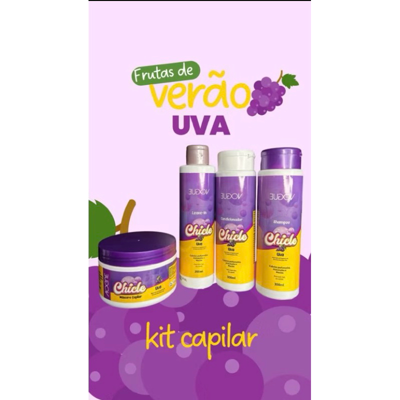 Super Kit Capilar Vogue 4 Unidades SH, Cond, Masc, Leav in