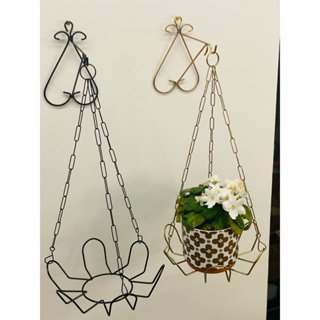 Suporte de Vaso De Pendurar + Floreira modelo Margarida. em Oferta na Shopee