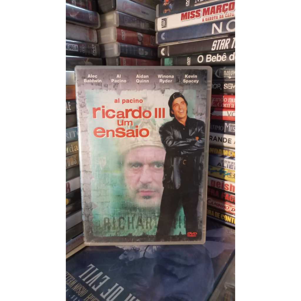 Dvd Ricardo 3 Um Ensaio  Filme Al Pacino Impecavel NOVO- Fox original raro Looking For Richard Clássico