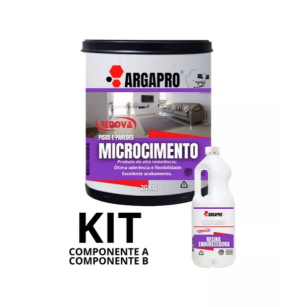 Microcimento bege medieval kit 20kg