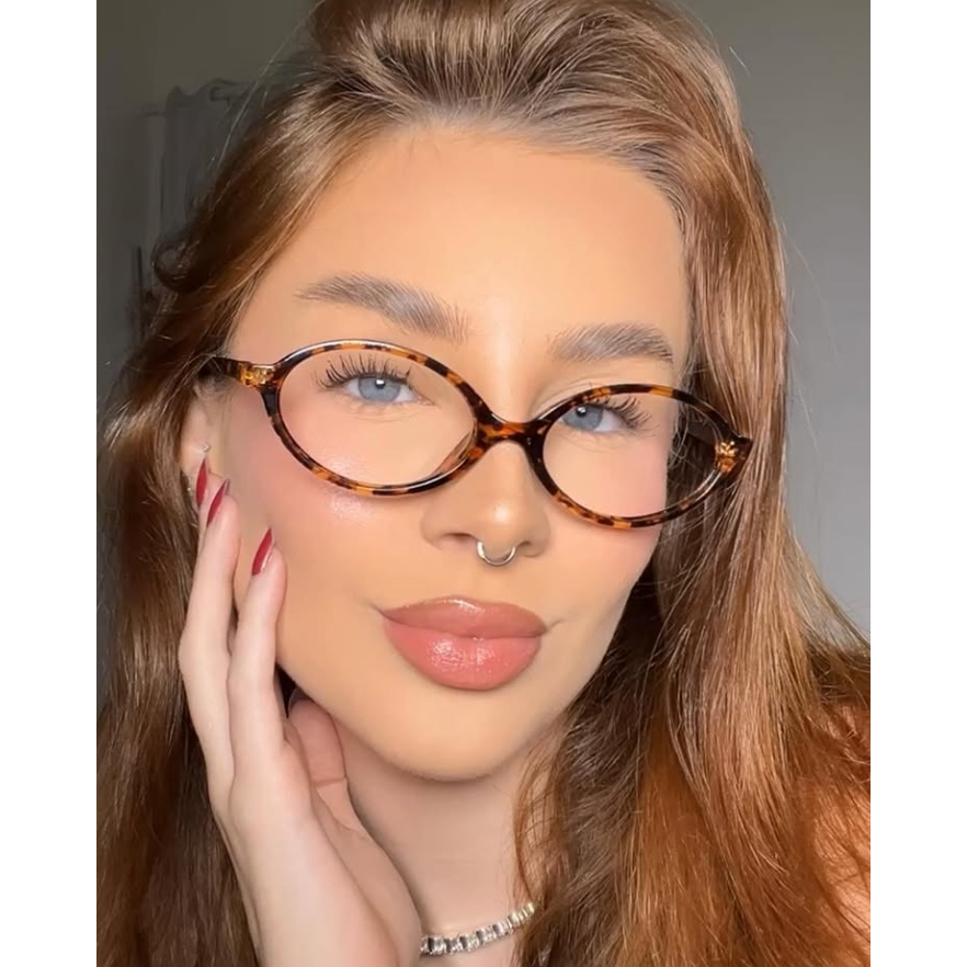 Óculos de Sol ARMACAO DE OCULOS  Feminino Aro Oval Luxo Lente UV400 Moda Europa em Oferta na Shopee