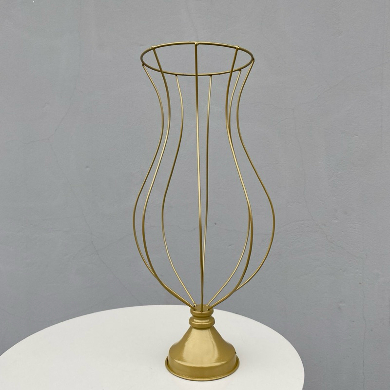 1Vaso Armação 35 e 45cm Jarros para Pedraria ou Pérolas Decoração Casamento Festa Luxo