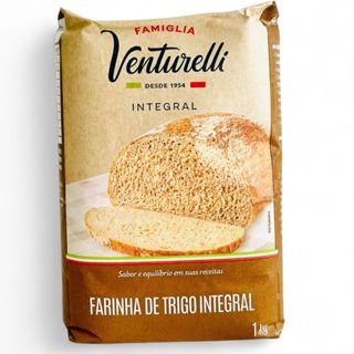 FARINHA DE TRIGO VENTURELLI INTEGRAL – PACOTE DE 1KG em Oferta na Shopee