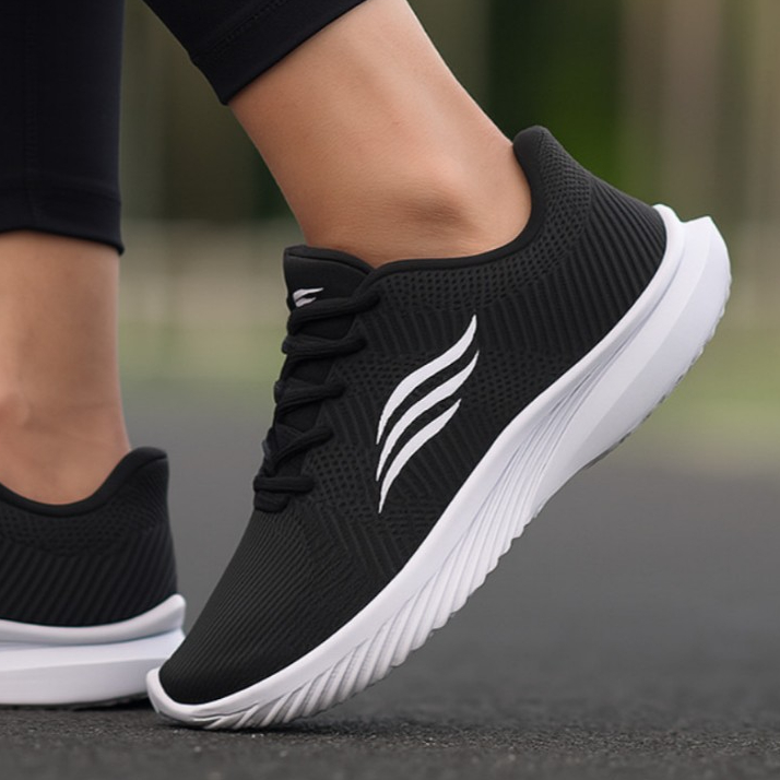 Tênis Esportivo Feminino Corrida Caminhada Leve Anti-Impacto Confortável Alta Performance