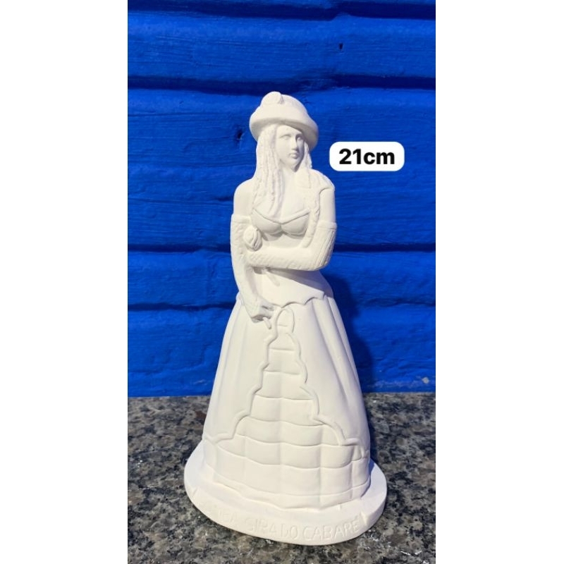 Imagem Pomba Gira do Cabaré 21cm em gesso cru