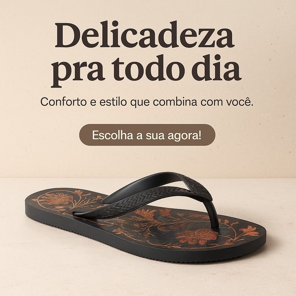Chinelo FRM Feminino Confortável Casual Respirável Antiderrapante Perfeito Para Caminhada 33 ao 40