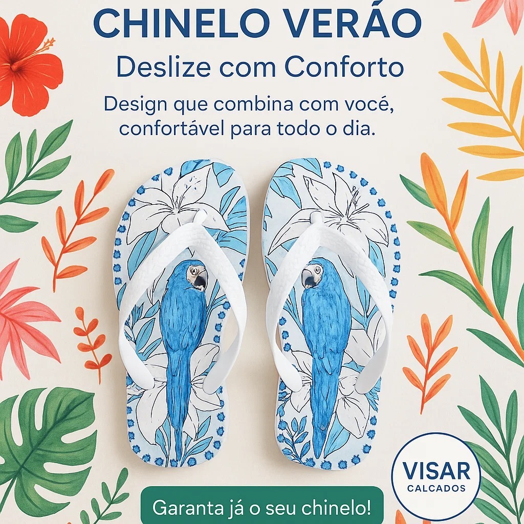 Chinelo FRM Feminino Confortável Casual Respirável Leve Antiderrapante Para o Verão 33 ao 40