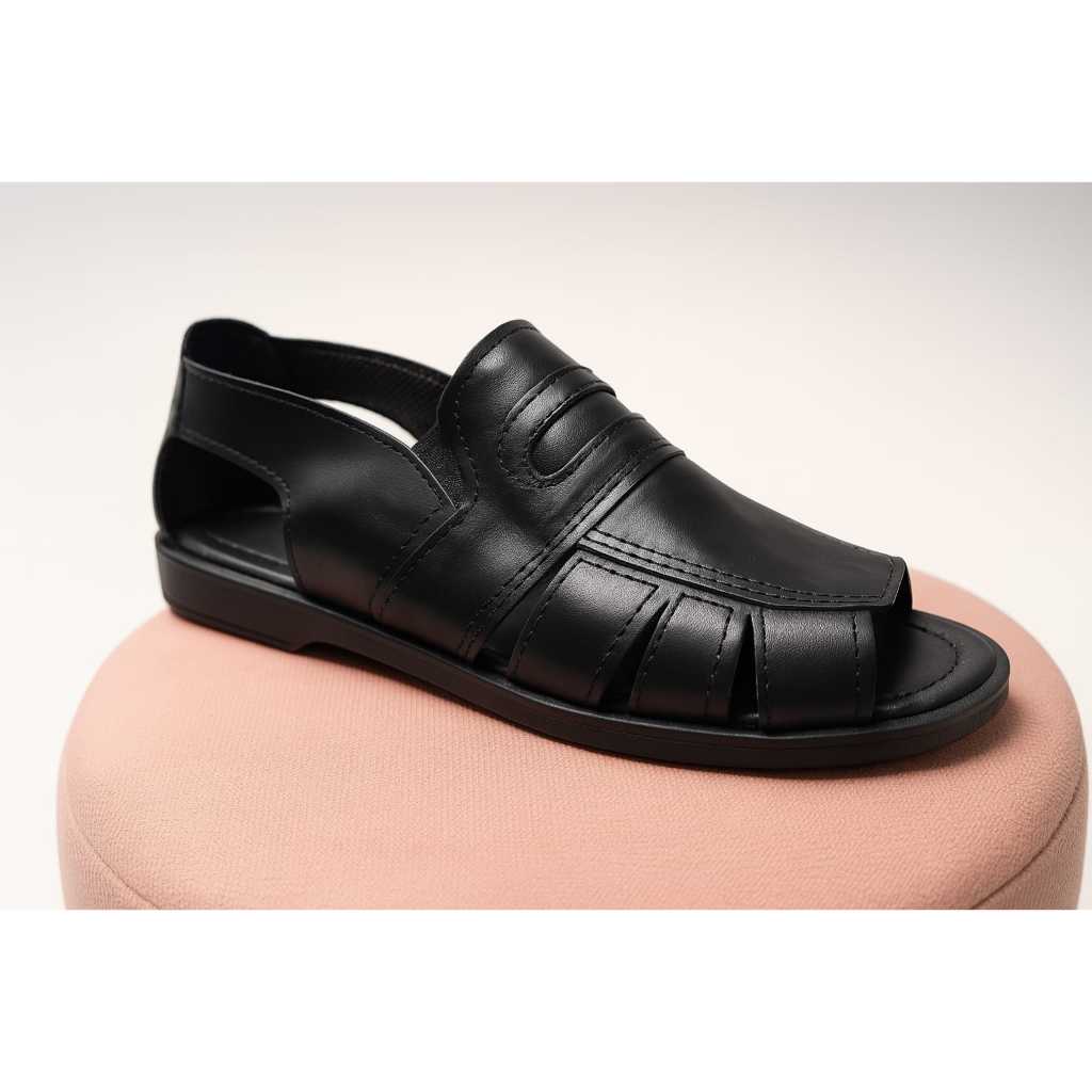 Sandália Masculina Couro Legítimo Antiderrapante | Franciscana Confortável Casual Dia a Dia