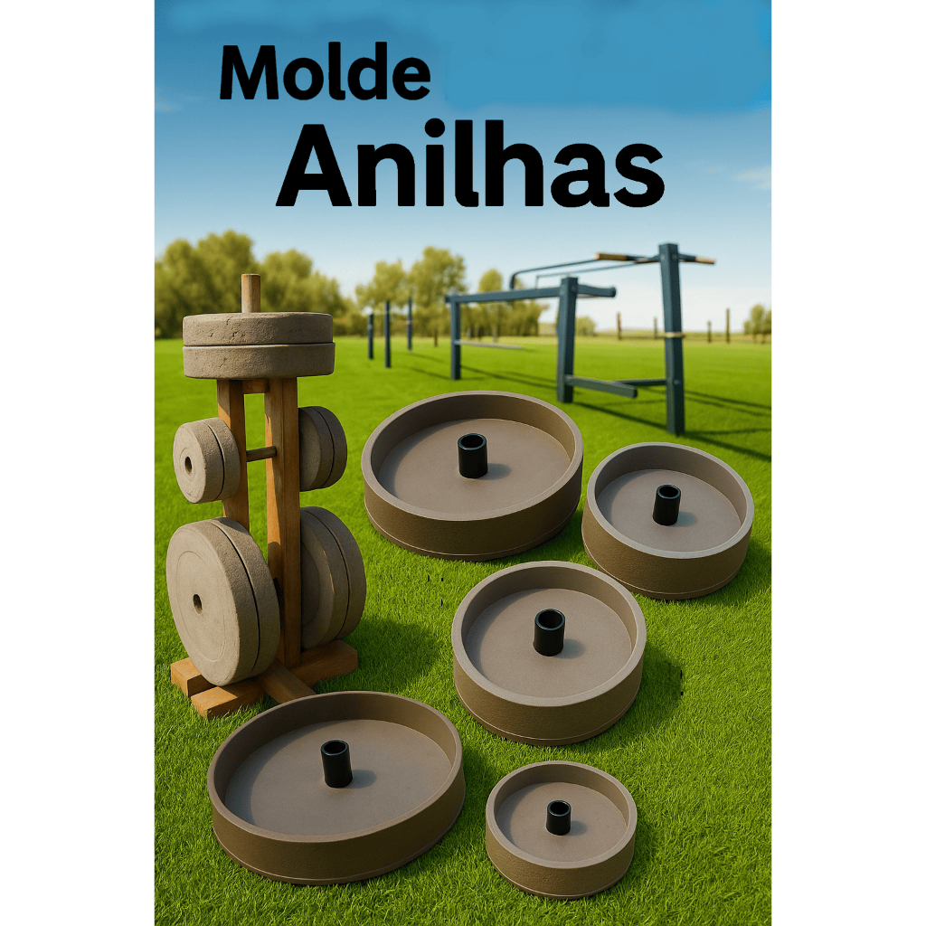 Molde para anilhas de concreto kit 20kg/10kg/5kg/2kg/1kg