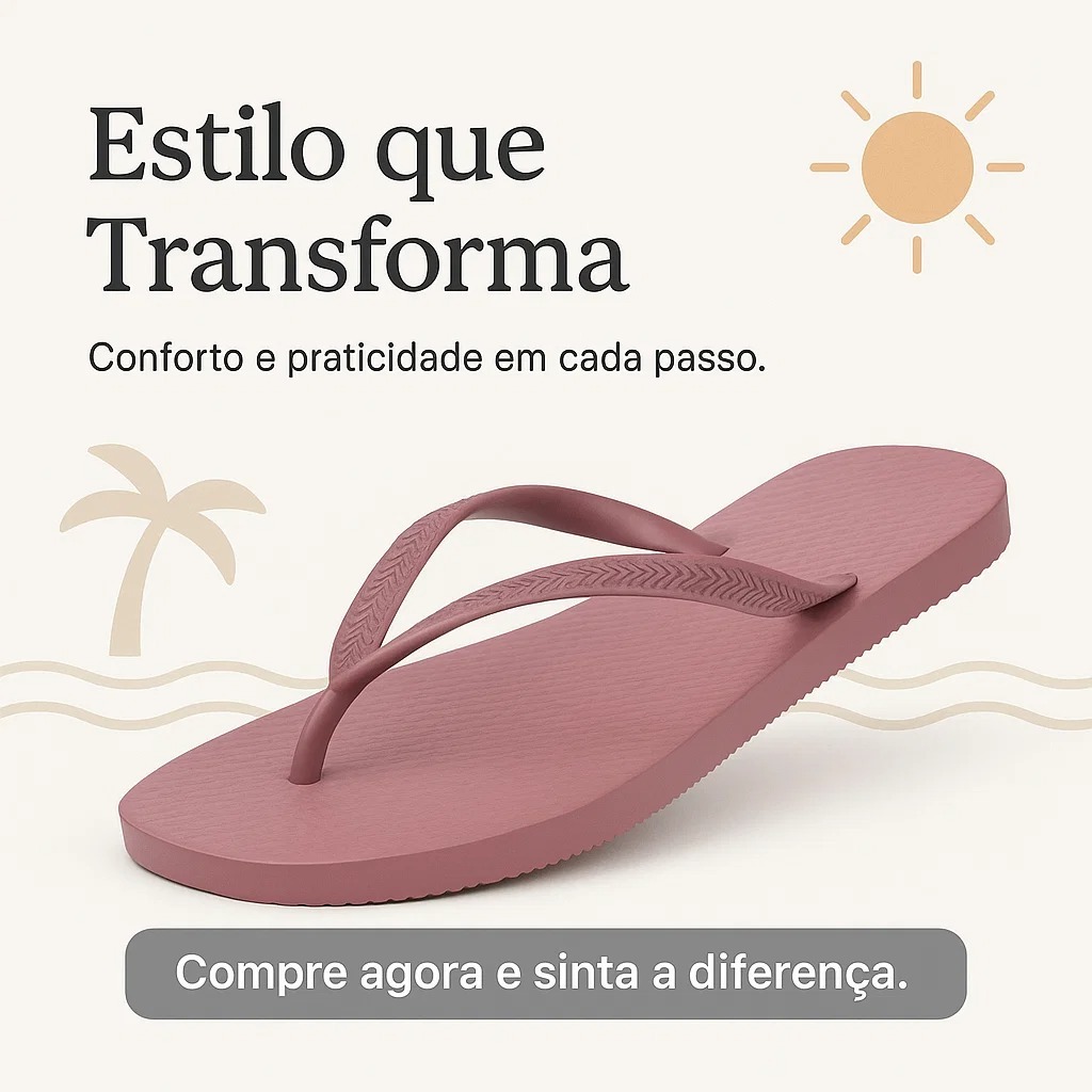 Sandália Feminina Casual Chinelo Confortável Antiderrapante Respirável Para o Verão 33 ao 40