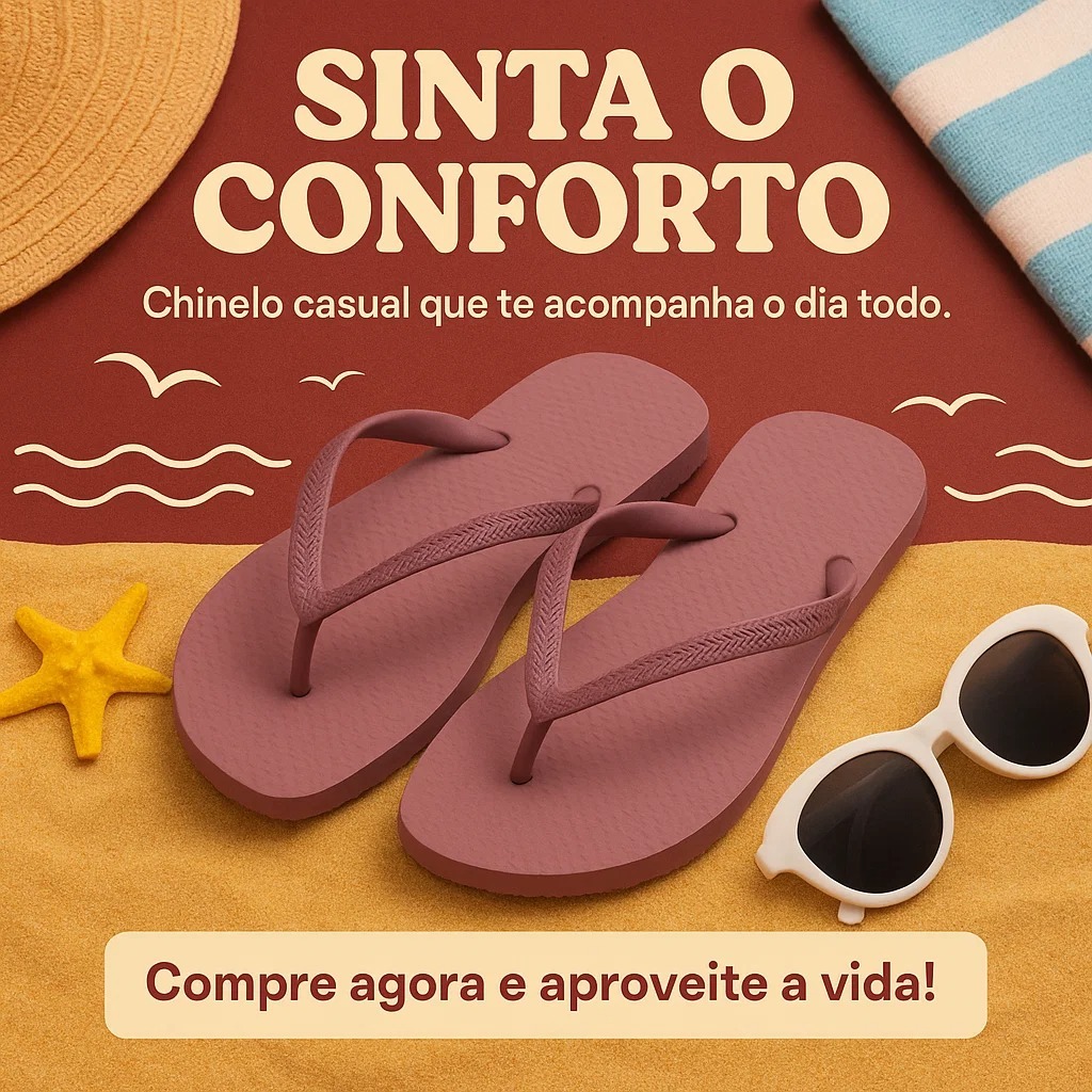 Chinelo Feminino Casual Confortável Antiderrapante Respirável Para o Dia a Dia e Verão 33 ao 40