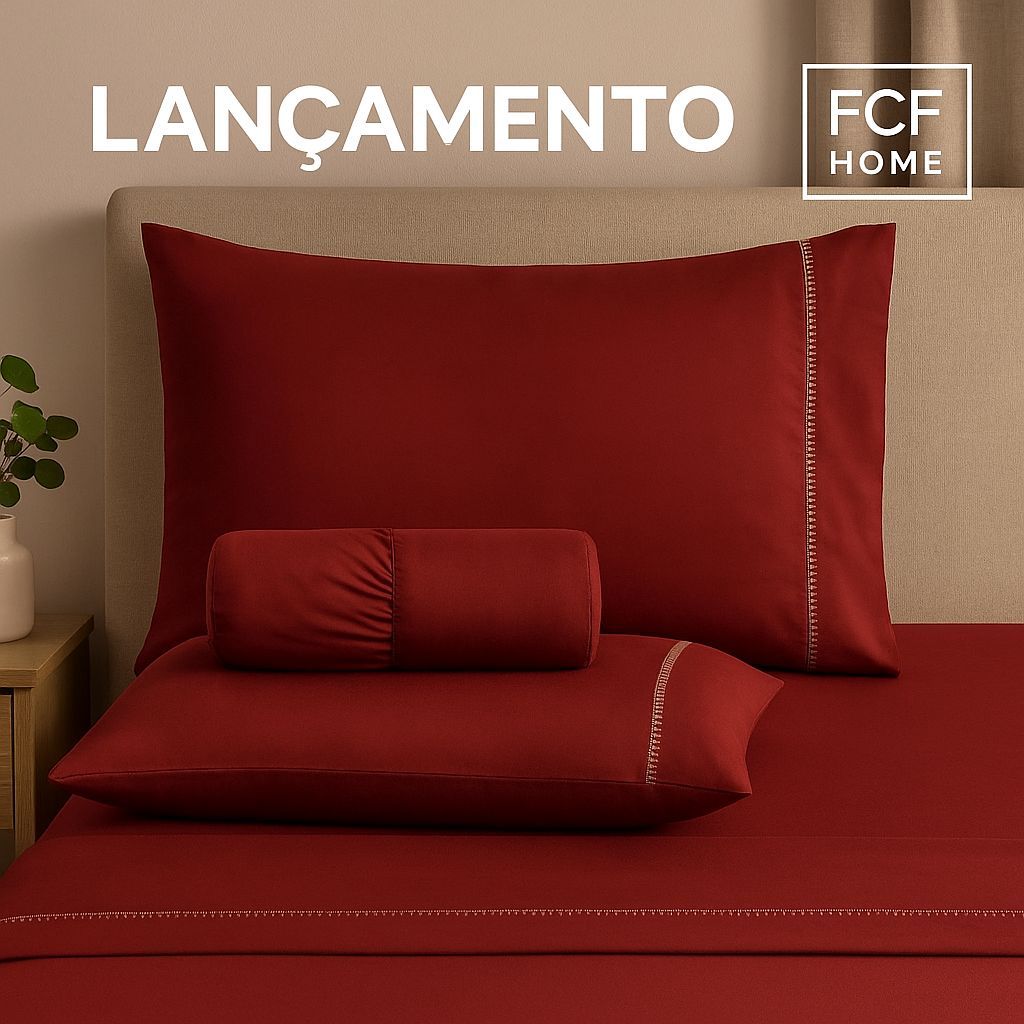 Jogo de Lençol Micro Percal 400 Fios Ponto Palito - Solteiro / Casal Padrão / Queen / King