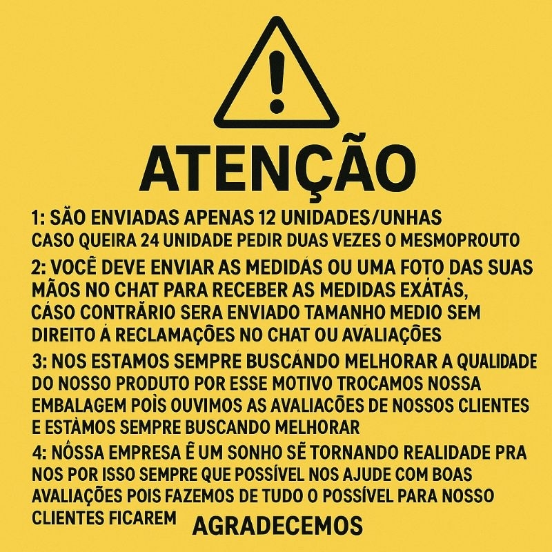 postiça Realista Premium decorada almond marrom e dourado