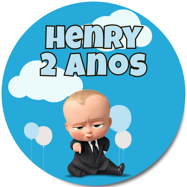 50 ADESIVOS INFANTIL PERSONALIZADO COM NOME - PODEROSO CHEFINHO - LEMBRANCINHAS ANIVERSÁRIO FESTA