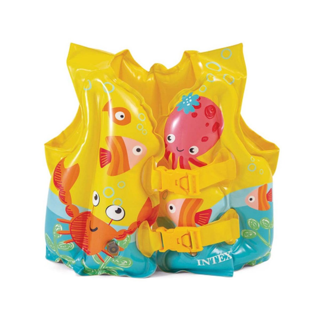 Colete Inflável Boia Infantil Para Bebê Criança Peixinhos - Intex Oficial Brasil