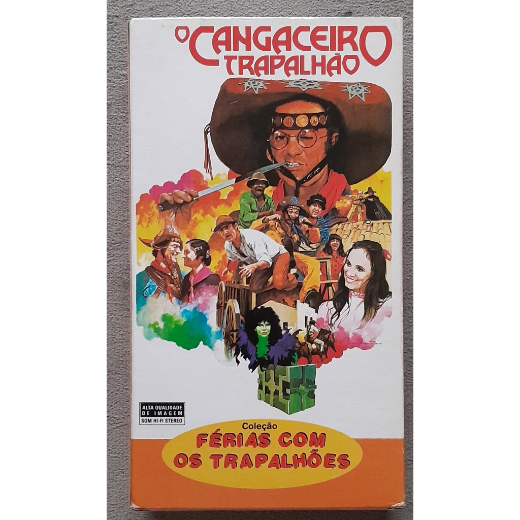 Fita VHS O Cangaceiro Trapalhão 1982 Relançamento filme Rita Lee