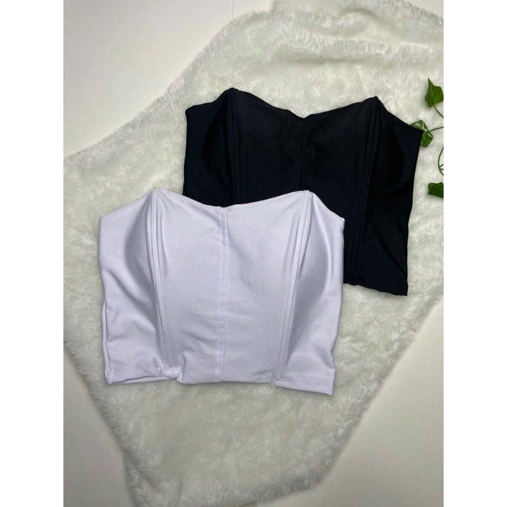 KIT COM DOIS 2 Cropped Faixa Morcego Femenino Tecido Suplex Premium com Bojo em Oferta na Shopee