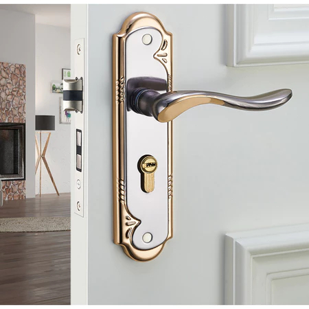 Fechadura de Porta Externa Sala Cozinha Banheiro Dourado luxo Cromada inox Com 3 Chaves em Oferta na Shopee