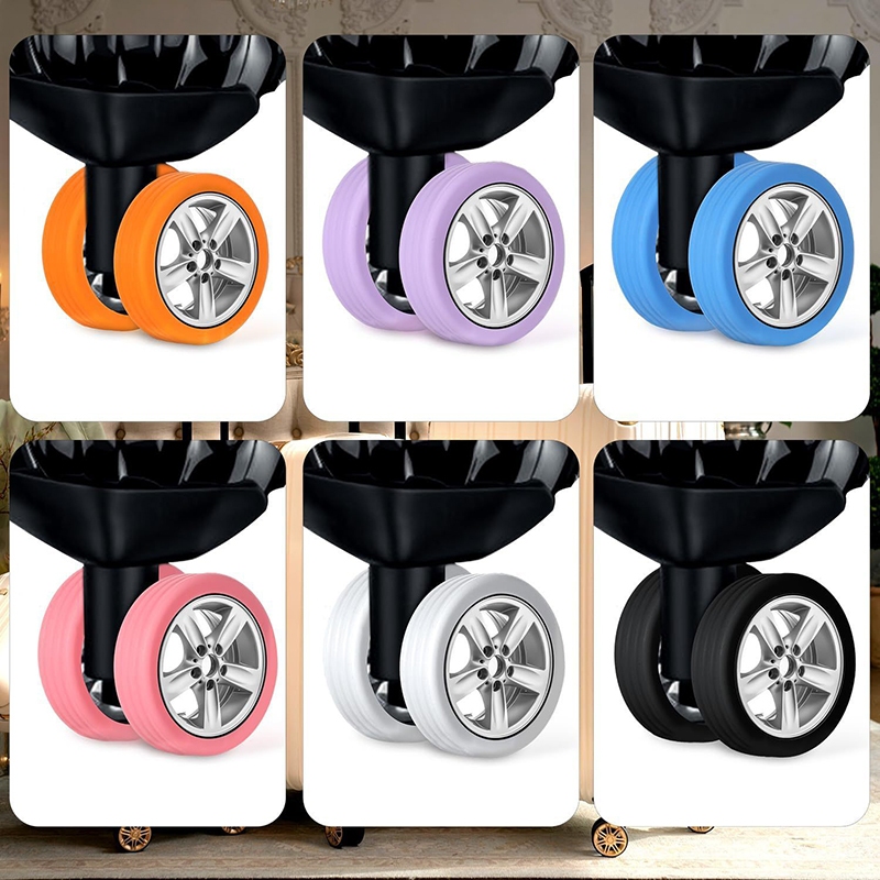 8 Capa-Protetora-De-Roda-De-Bagagem-Com-Amortecimento-De-Ruído-design-Protetor-De-Rodízio-Silenciosa-De-silicone-Colorid em Oferta na Shopee