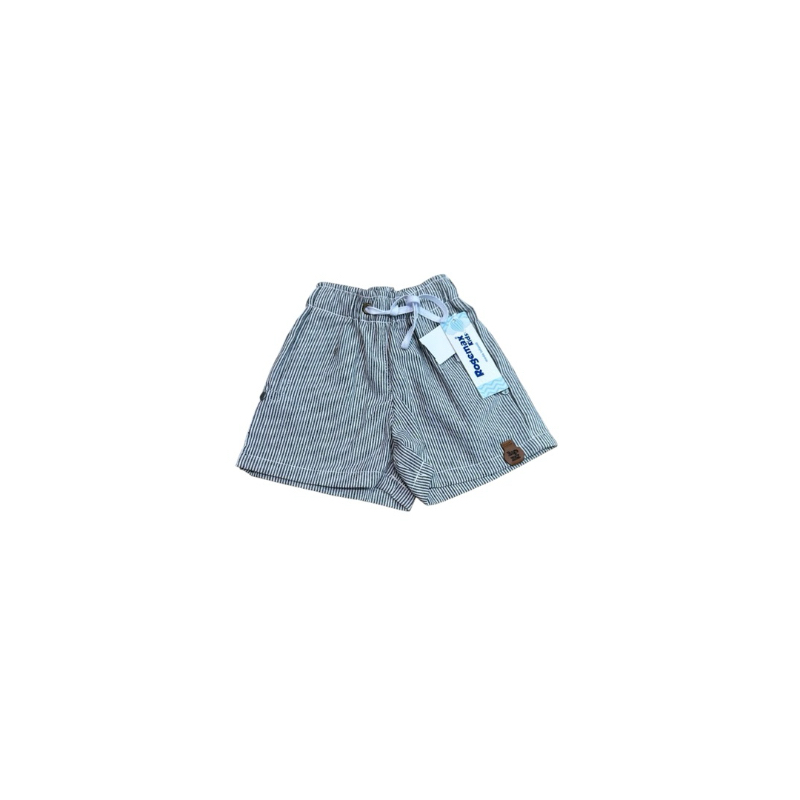 short de bebê listrado xadrez