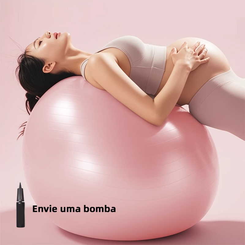 KIT Bola Suiça MaxBoost 55cm e 65cm Com bomba Pilates Yoga Abdominais Resistente em Oferta na Shopee