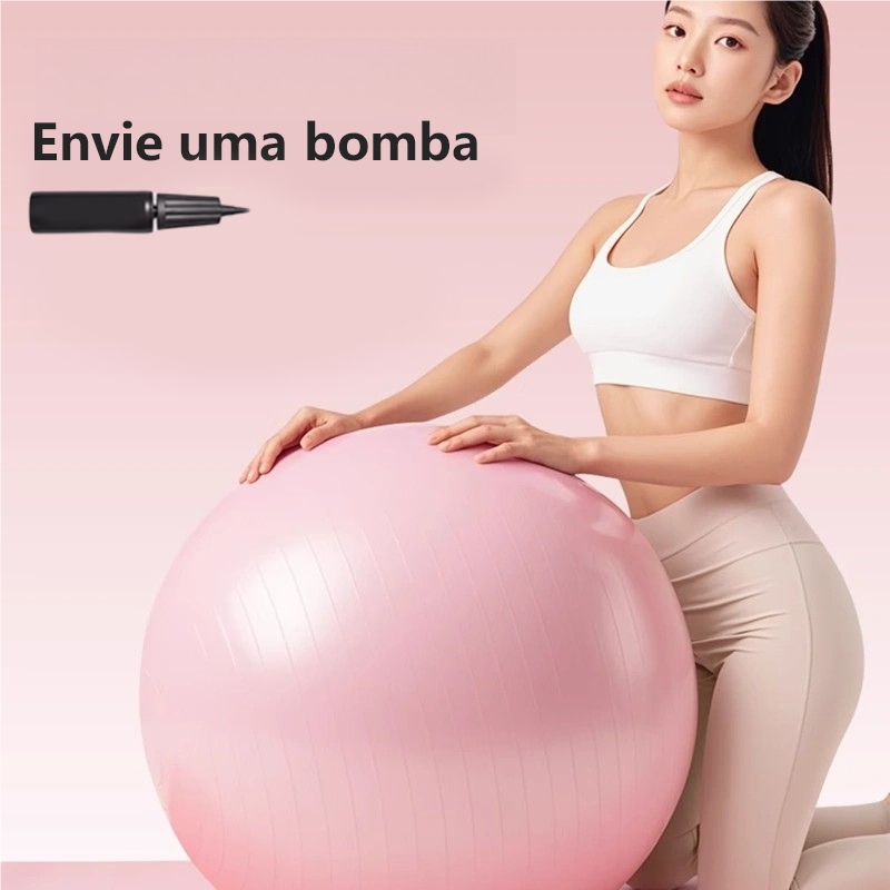 Bola de Ginástica Suíça Yoga Pilates 55cm e 65cm Bola de Pilates Inflável Anti Estouro Odin Fit