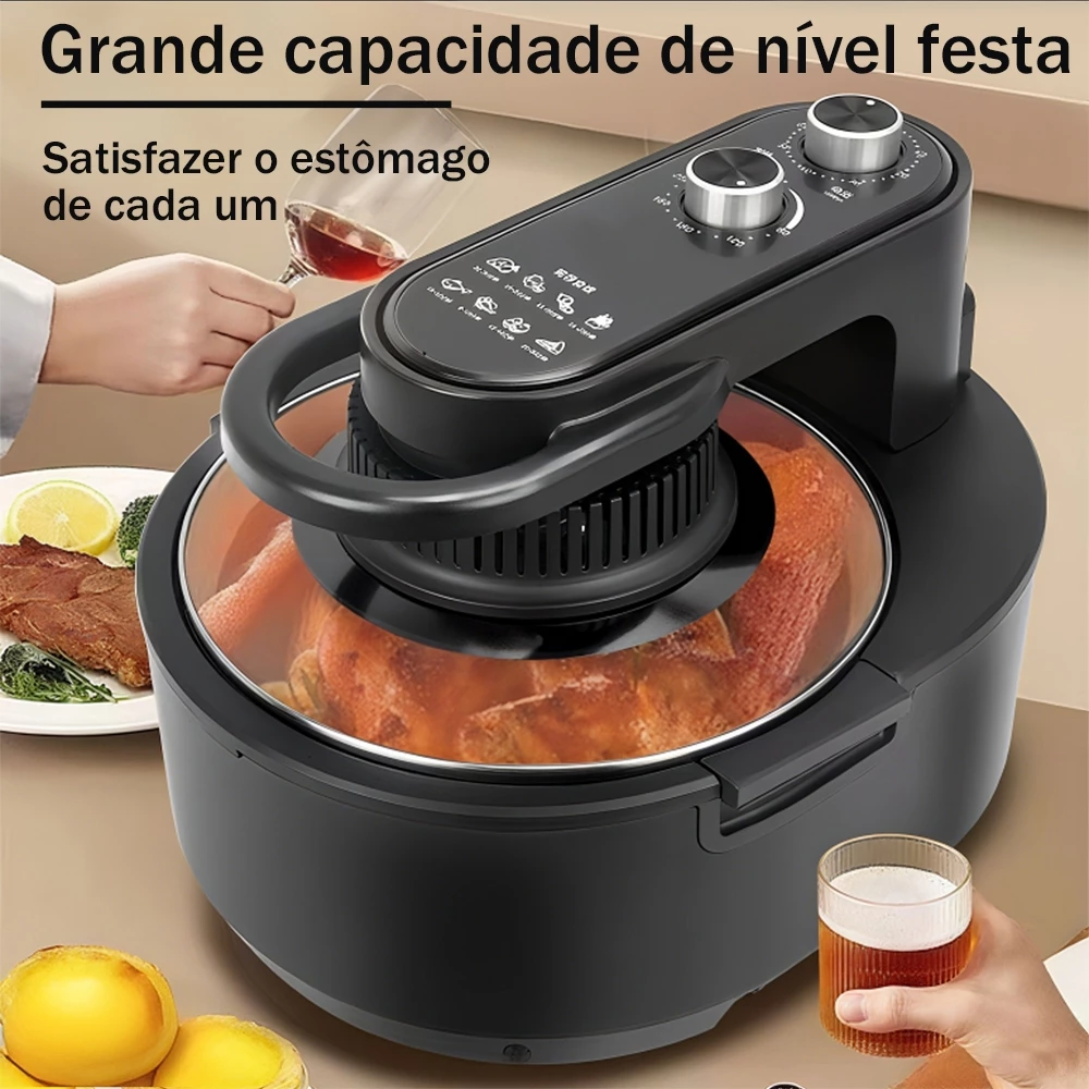 Air Fryer Elétrica Sem Óleo: Panela Removível, Grande Capacidade 110V/220V — imagem 1