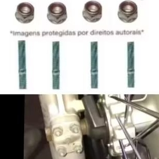 4 prisioneiro + 4 porca  bengala eixo xr250 tornado xre 300 Sahara crf XR200 nx4 Falcon xlx 250 350