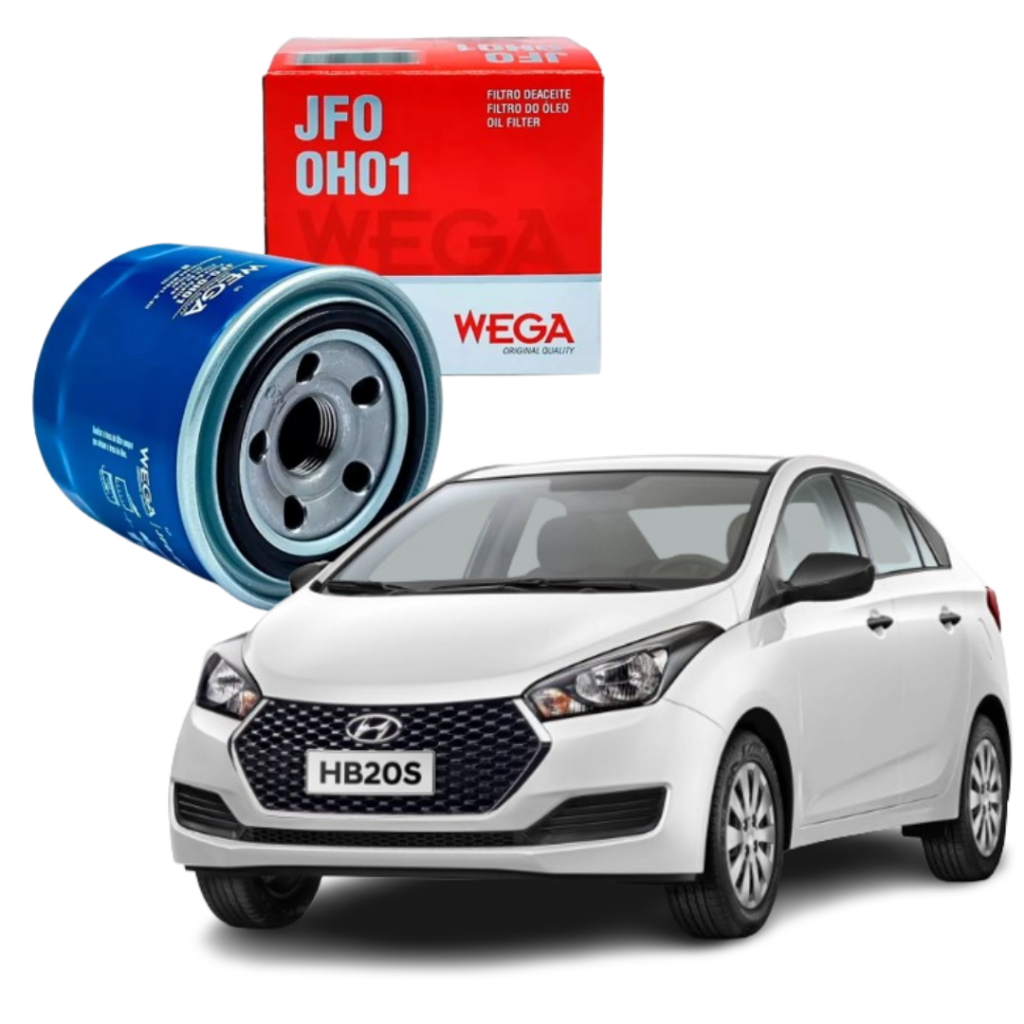 Filtro De Óleo Blindado Wega JFO0H01 Hyundai HB20 1.6 16V 2012 a 2019 Original