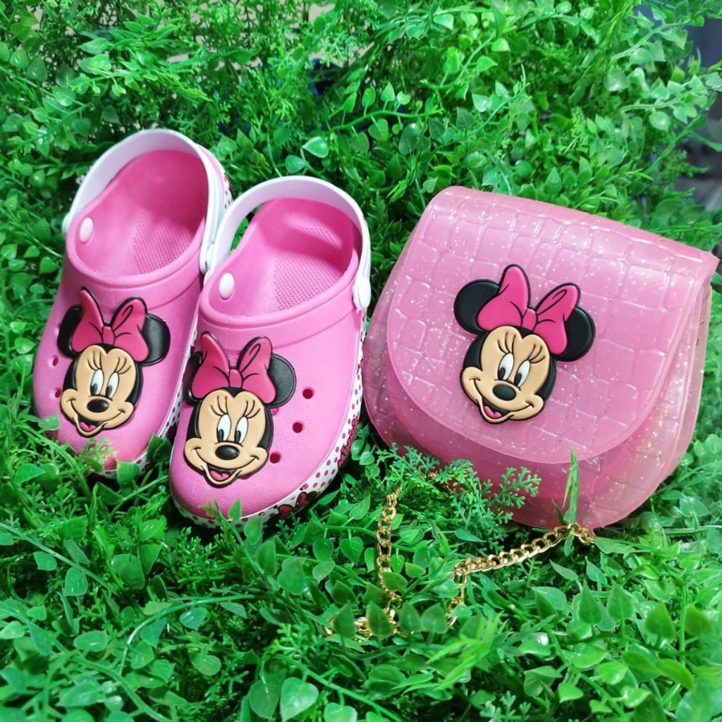 Sandália Babuches Papetes Baby Infantil Casual Confortável Mais Bolsinha Feminina. em Oferta na Shopee