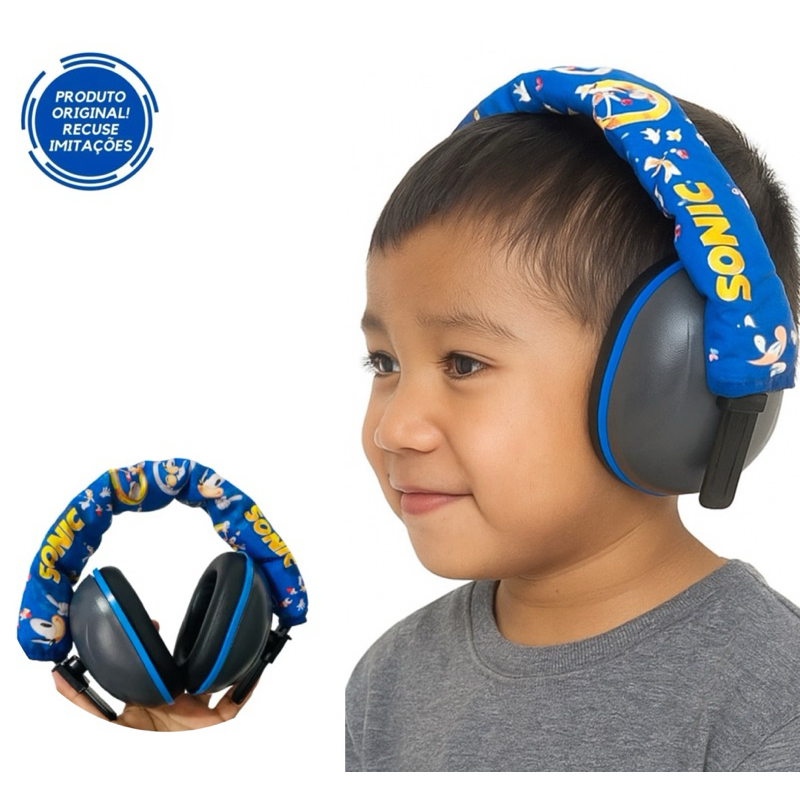 🇧🇷Abafador autismo, abafador de ruídos autista, fone abafador autista, Sonic Envio rápido